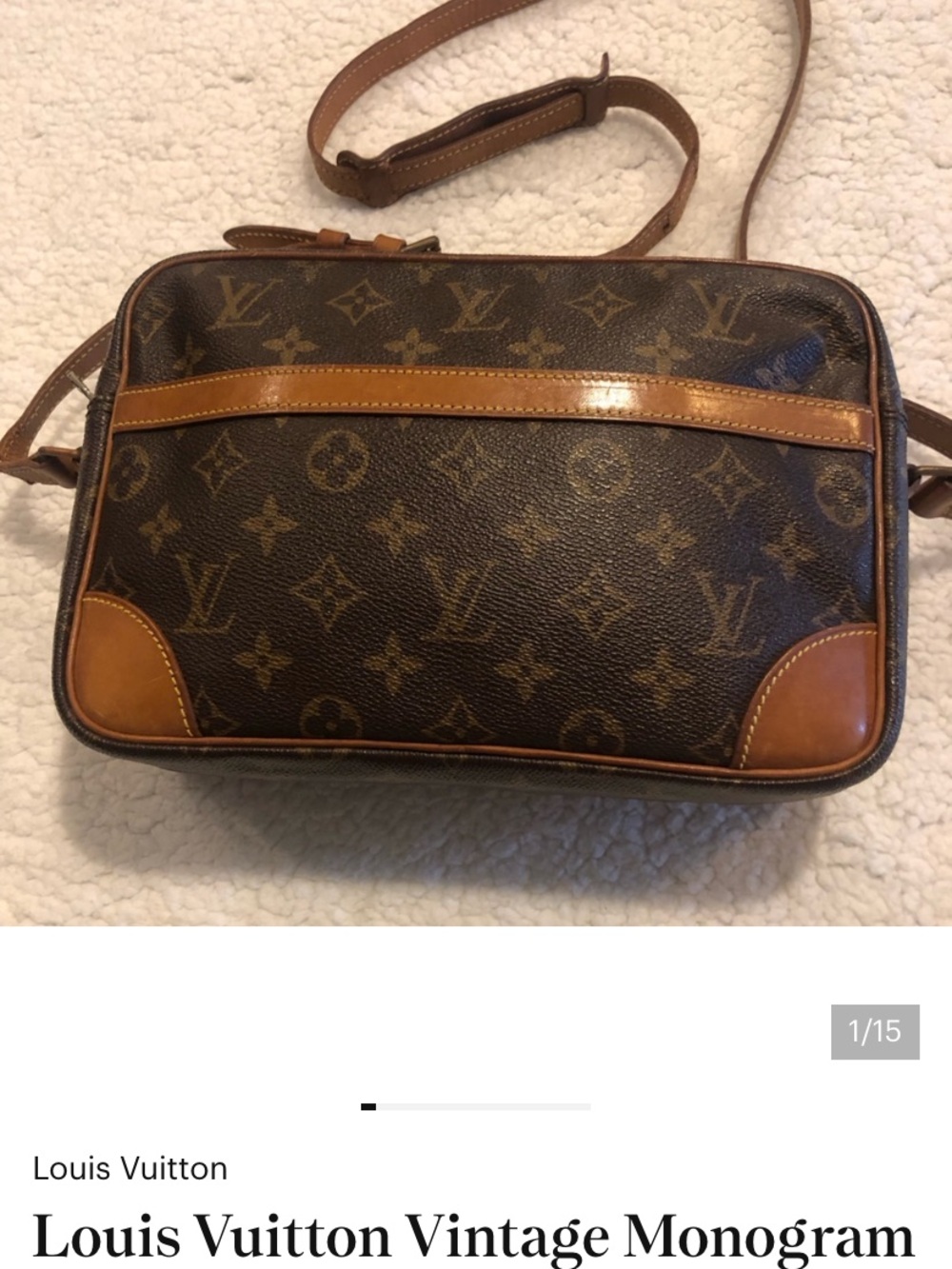 Louis Vuitton Vintage Monogram Messenger Bag